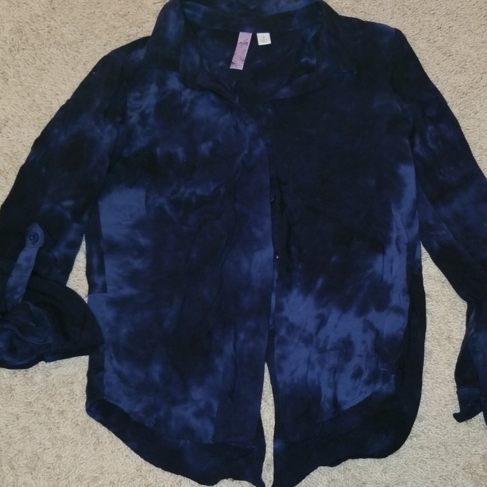 Tie dye button down